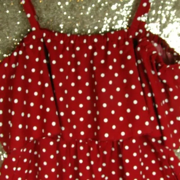 NWT BloomChic Red and White Polkadot Dress - Picture 7 of 11
